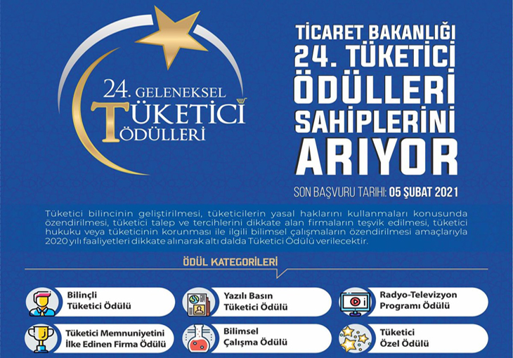 24.TÜKETİCİ ÖDÜLLERİ SAHİPLERİNİ BEKLİYOR.