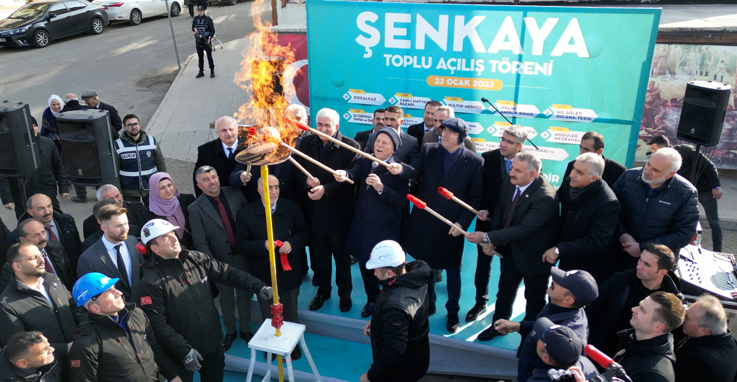 Erzurum Büyükşehir Belediyesi Şenkaya'daki Yatırımların Açılışını Yaptı