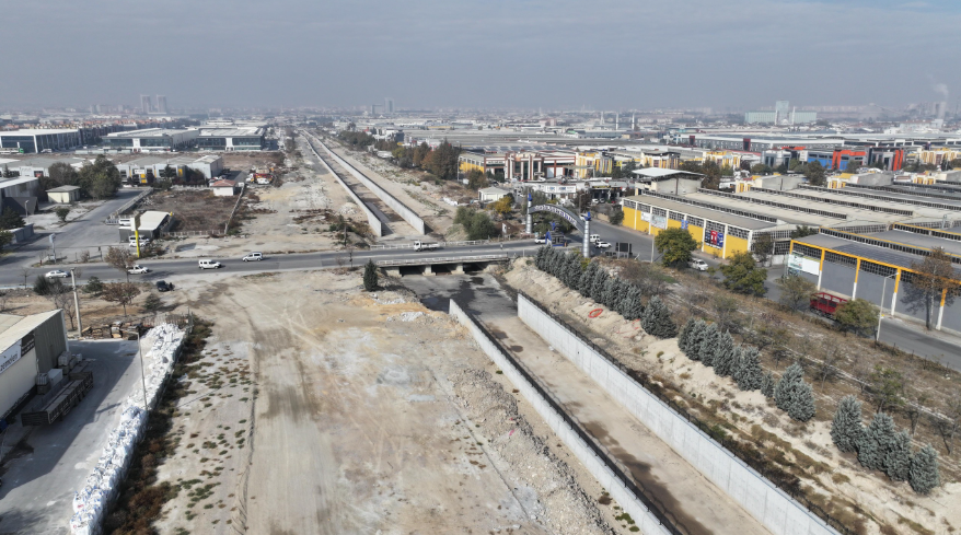 Konya Büyükşehir Keçili Kanalı Islahı Projesinin 3.2 Km’lik Kısmını Daha Tamamladı