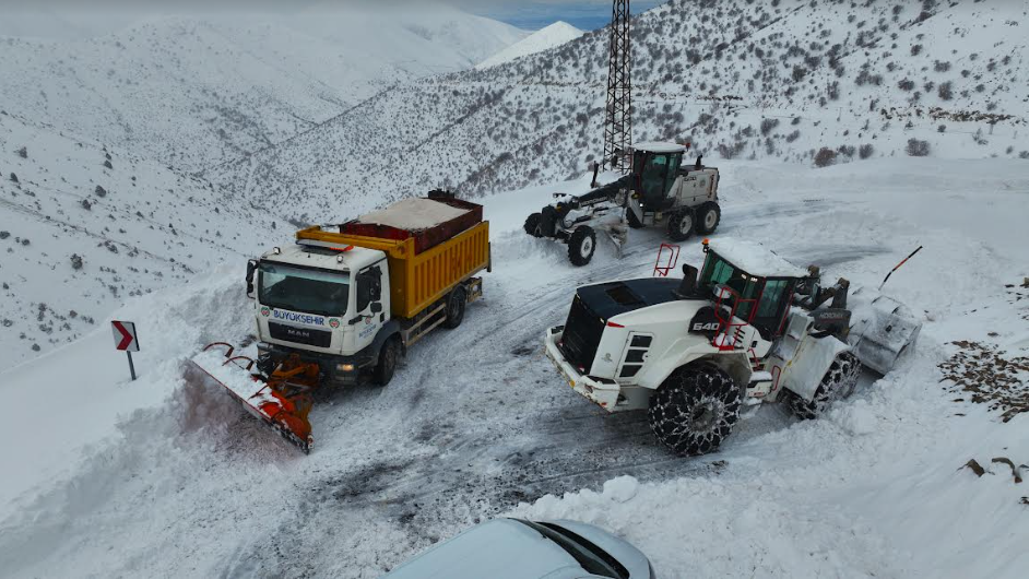 Malatya Genelinde Kar Yağışından Dolayı Kapalı Yol Kalmadı