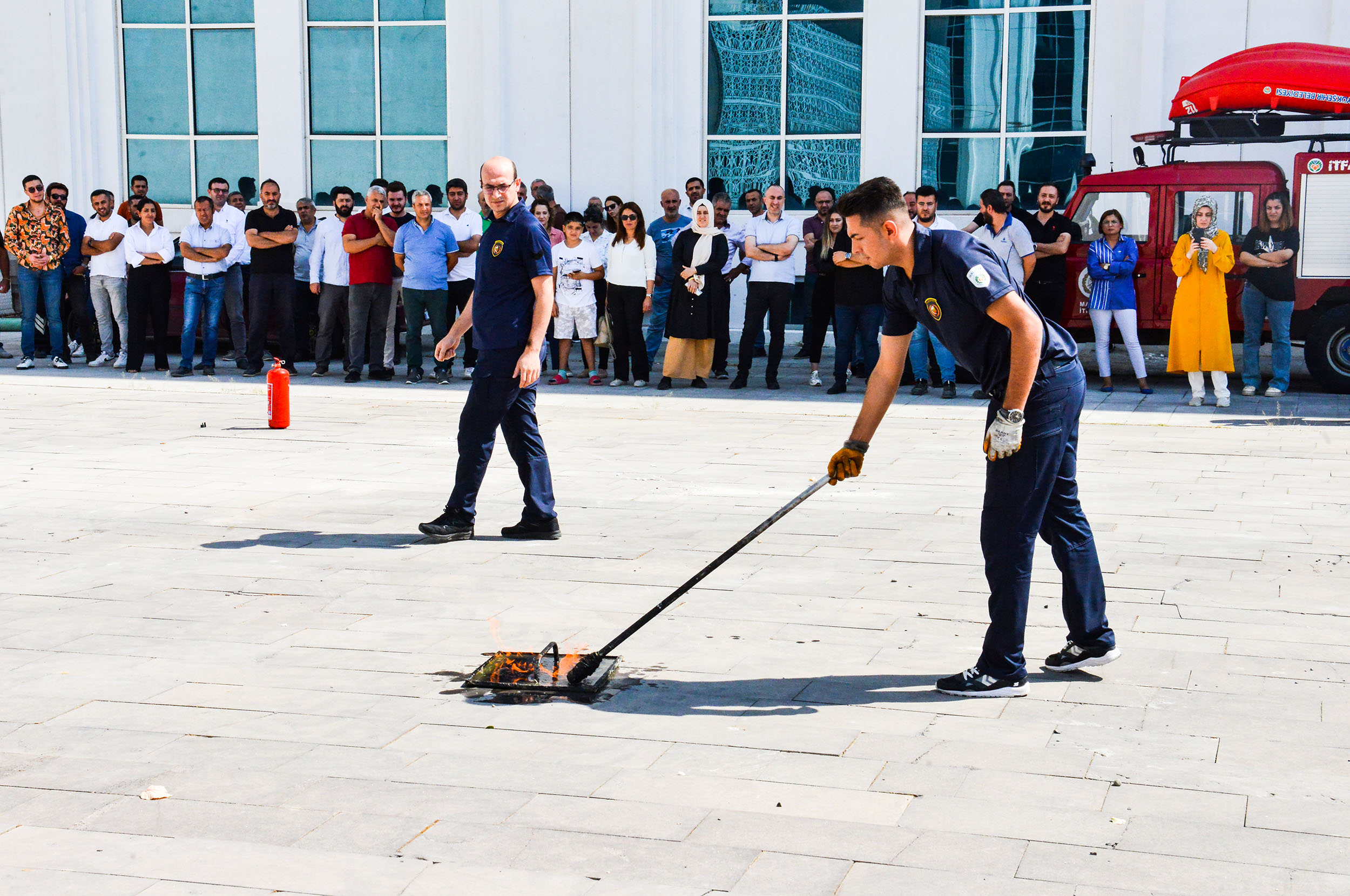 Maski Personellerine Yangın Eğitimi Verildi