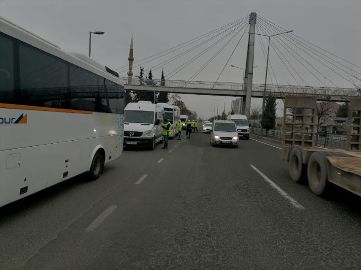 Trafik Denetleme Şube Müdürlüğü Ekipleri Denetimdeydi.